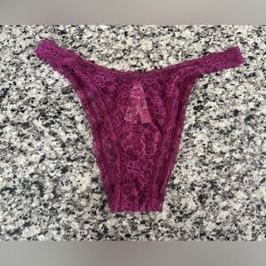 Victoria's Secret Lace Panty in Rich Purple